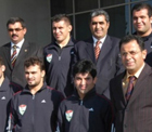 PANKOBİRLİK Genel Başkanı Recep Konuk ve Şekerspor Yönetim Kurulu Güreş Milli Takım kampını ziyaret etti.